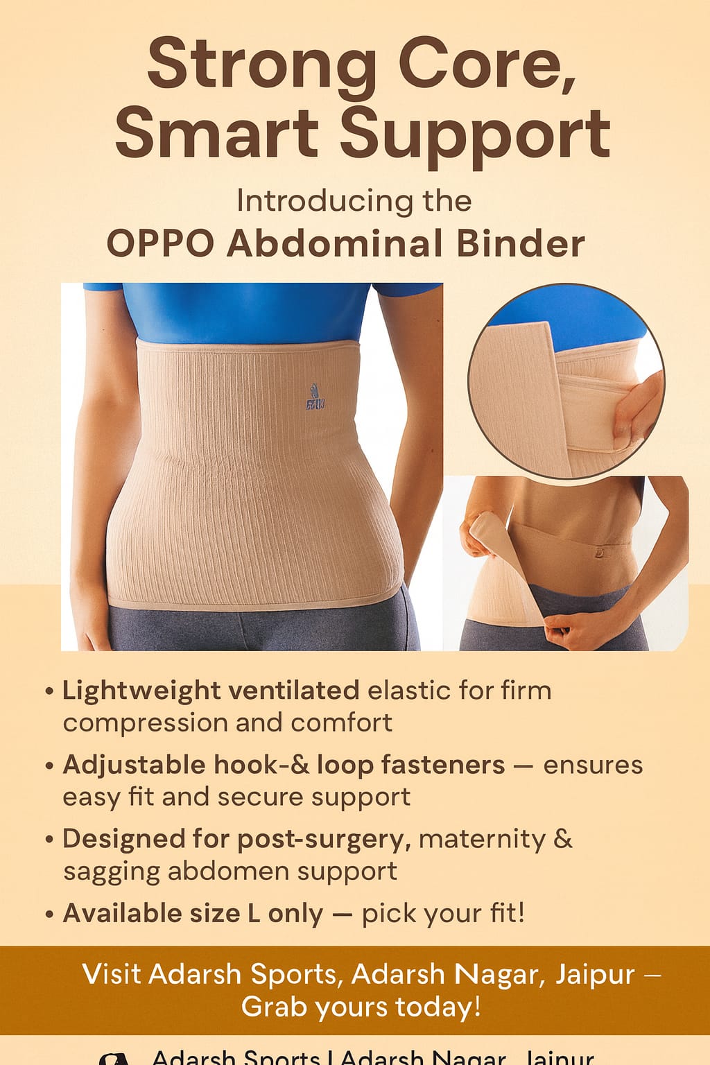 Oppo Abdominal Binder (Size L)