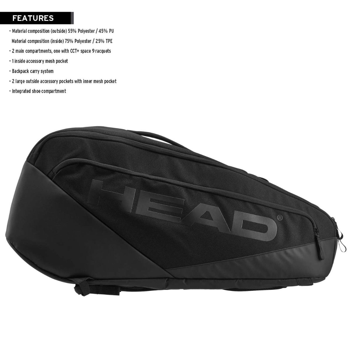 HEAD Pro X L Kit Bag – Black