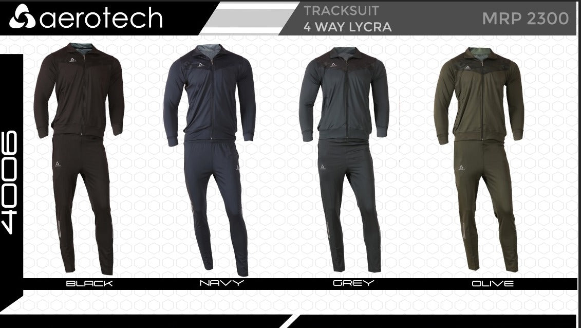 🧥 Aerotech Track Suit 4-Way Lycra – Model 4006